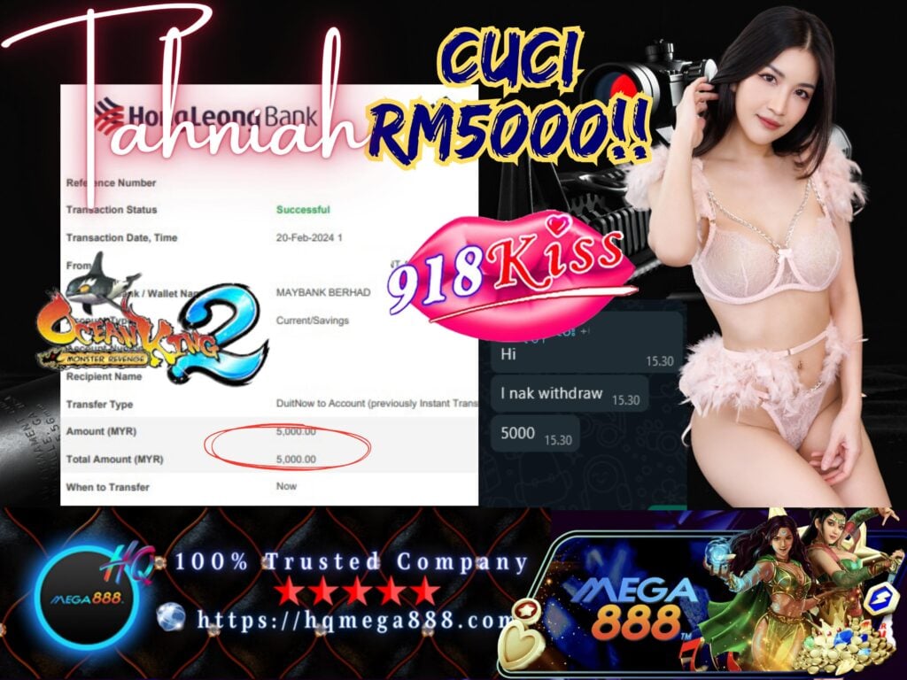 918Kiss Testimonial RM5000